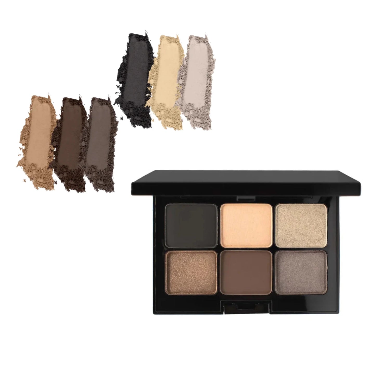 Paleta de sombras de ojos ahumadas
