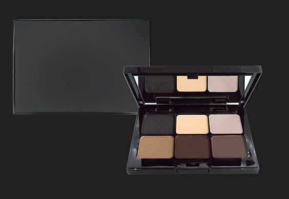 Paleta de sombras de ojos ahumadas
